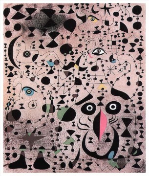 Joan Miró Painting - El hermoso pájaro que revela lo desconocido a una pareja de amantes Joan Miró